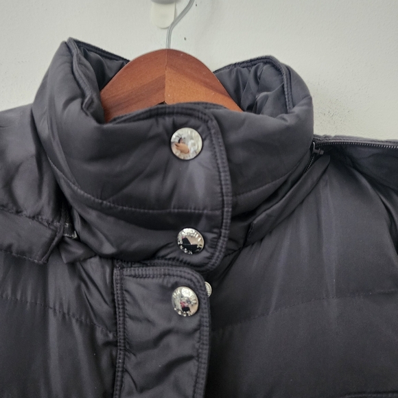 Michael Kors Hooded Down Mid-weight Puffer Coat Jacket in Gunmetal Color Sz L - Picture 5 of 16